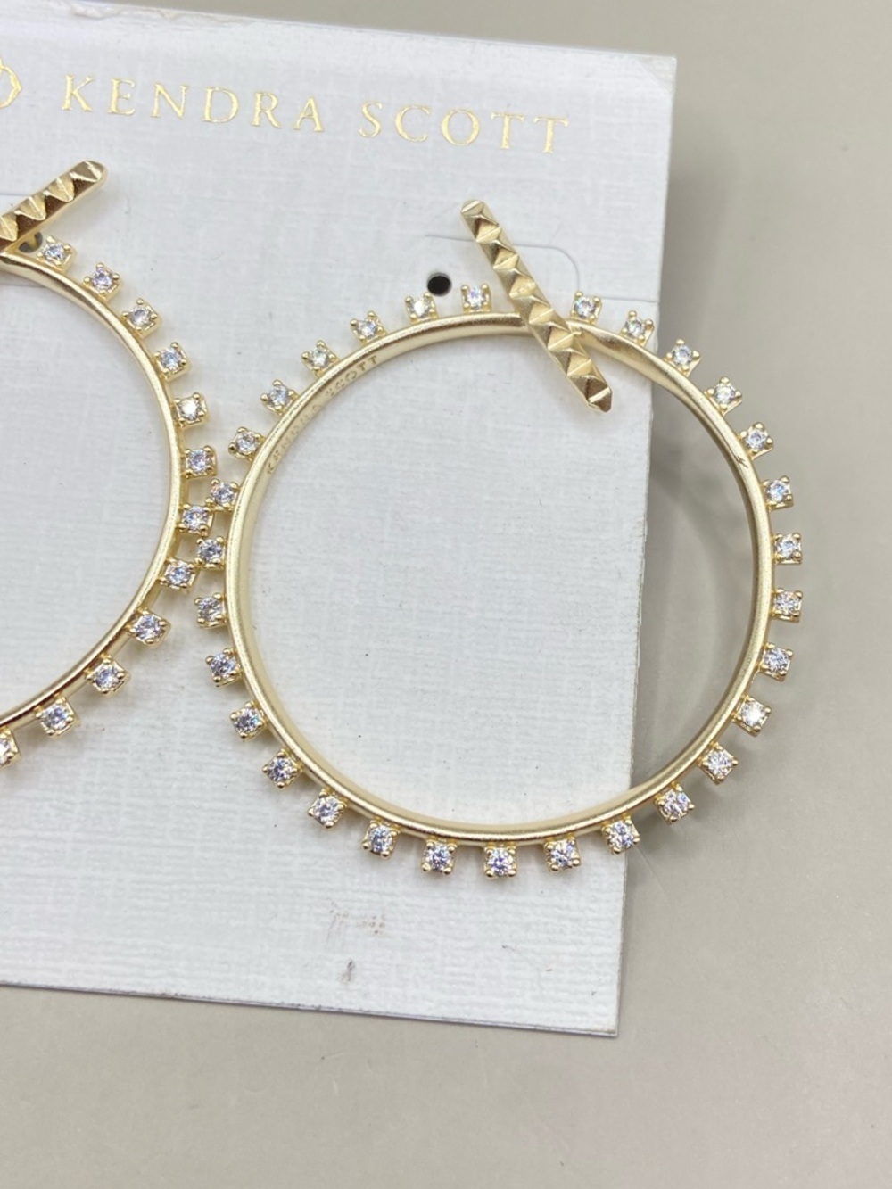 Kendra Scott Charlie Crystal Circle Post Earrings - Picture 3 of 5